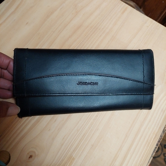 Vintage* Jordache Black Wallet Clutch - Picture 1 of 16